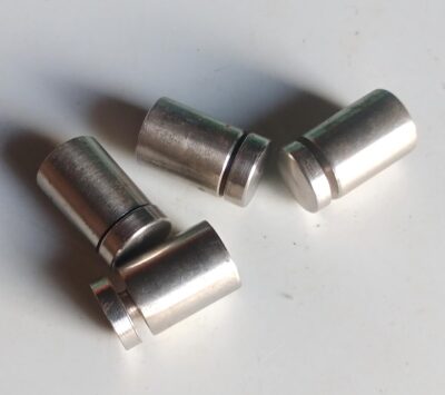 Stainless Steel Glass Spacer Studs 20mm Thickness, 3cm Length – Silver (4 Pcs)