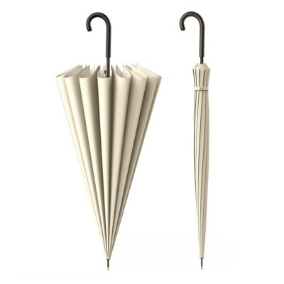 ANYCHO Women’s Long Stick Umbrella – 16-Rib Windproof Macaron Color (Green)