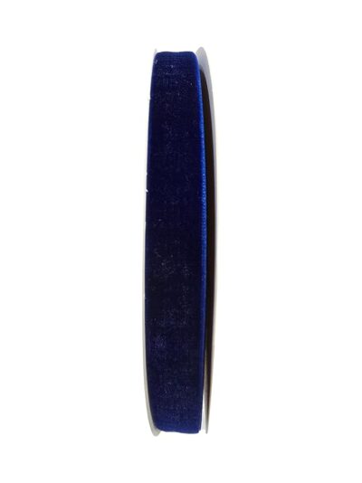 Finesse Velvet Ribbon for Gift Wrapping, Birthday/Party Decoration, Crafts, Multi-Purpose Use (Size: 15MM, Packing: 22 Meters/Roll) (Dark Blue)
