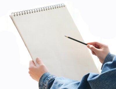 Family Store Smooth paper, Notebook, Sketch, and Scrap Books, Drawing Pads A3 Size with 36 Sheets, 72 Pages (White)