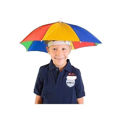 INFISPACE Kids Handsfree Umbrella Hat – 21" Sun & Rain Protection