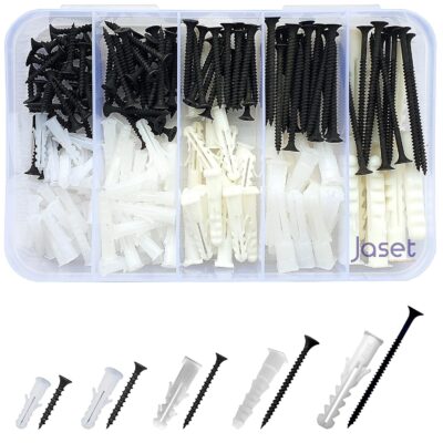 Sahmbi Innovations 220 Pcs Wall Plug & Screw Assorted Kit with Storage Box (Set of 110)