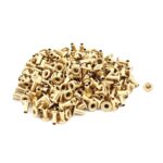 uxcell M1.5x3 Brass-Plated Through Hole Rivets (Pack of 200) – Hollow Grommets for PCB & Electronics