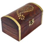 ITOS365 Handmade Wooden Jewellery Box for Women Jewel Organizer Gift Items - 6 inches