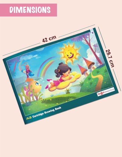 A3 Drawing Book for Artists, Kids | A3 Sketch Book| 34 White Blank Plain Pages | Soft Bound | 42 x 29.7 cm| Sketching, Colouring, Painting