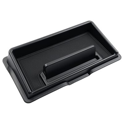 Mixsuper Dash Center Console Organizer for 2019-2023 Suzuki Jimny JB64W JB74W, Dashboard Console Tray Storage Box Phone Stand Black