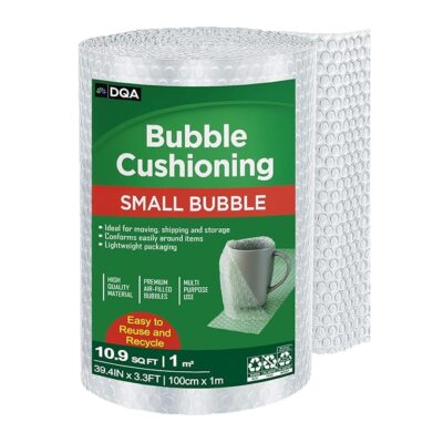 Air Bubble Wrap Packing Roll for Safety, Multipurpose Packing Material 1 Meter Wide (1M 30GSM)