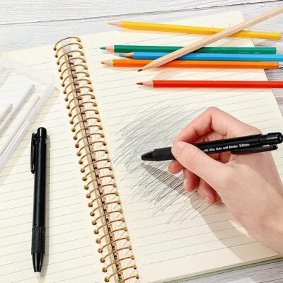 Eraser Pen Mechanical Refillable Erase Pen with 5 Eraser Refills for Fine Artwork Sketching Drawing Arts Graphics Designs Illustration Abstract Blending.