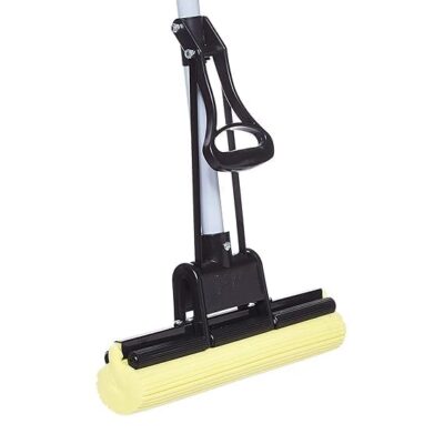 Squeeze Mop with Adjustable Telescopic Handle – Dual-Sided PVA Sponge Roller, Super Absorbent Squeegee for Home, Kitchen & Bathroom Floor Cleaning, Multicolor