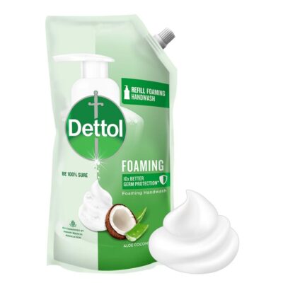 Dettol Foaming Handwash Refill - Aloe Coconut, 700ml | Rich Foam | Moisturizing Hand Wash | Soft on Hands