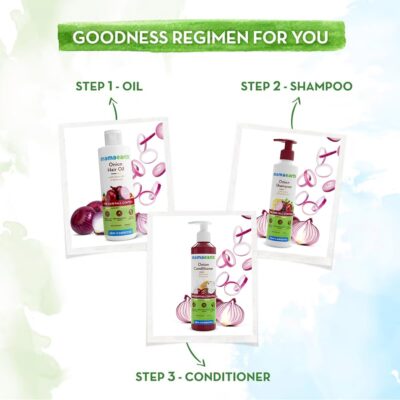 Mamaearth Onion Hair Oil with Onion Oil & Redensyl for Hair Fall Control | Boosts Hair Growth | Adds Strength & Shine | 200 ml