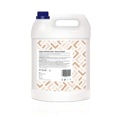 Solimo Liquid Handwash, Refill Can | Honey & Almond | 5 Litre | Fights Germs | pH-Balanced Formula | No Added Triclosan & Paraben