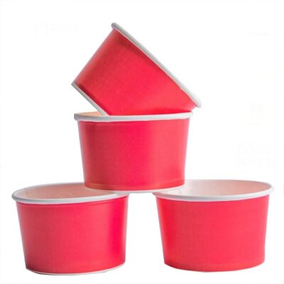 Gold Quality Disposable Bowl/Cups (100 Ml) For Ice Cream, Rayta, Dahi/Curd, Assorted || Wedding Events And Official Use Cups, Regular Usage (200), 100 Milliliter