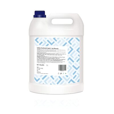 Solimo Liquid Handwash, Refill Can | Sea Minerals | 5 Litre | Fights Germs | Ph-Balanced Formula | No Added Triclosan & Parabens