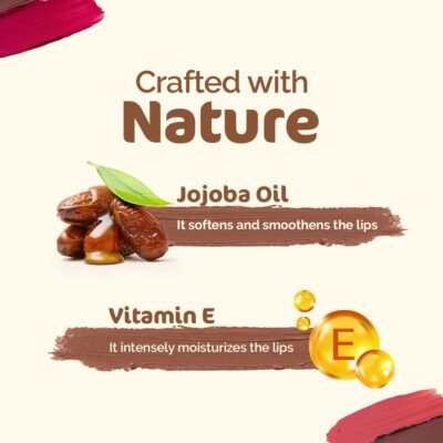 Mamaearth Soft Matte Long Stay Lipsticks with Jojoba Oil & Vitamin E for 12 Hour Long Stay - 09 Honey Blush - 3.5 g