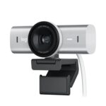 Logitech MX Brio Ultra HD 4K Collaboration and Streaming Webcam with Free Adobe Subscription, 1080p at 60 FPS, Dual Noise Reducing Mics, Show Mode, USB-C, Webcam Cover