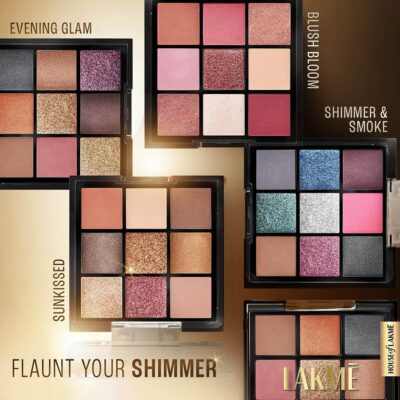LAKMÉ Powder 9 In 1 Eyeshadow Blushbloom 11.7G - Matte, Shimmer And Metallic