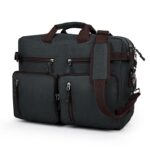 FATMUG Laptop Messenger Bag For Men -Convertible Large Backpack For Office And Travel -Oxford Fabric