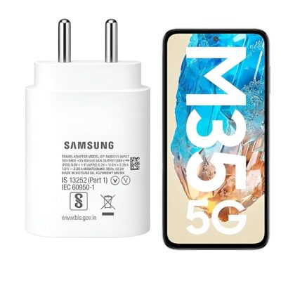 Samsung 25W PD Type-C Original Charger Adapter for Samsung M17/A17/F06/A16/A06/M05/F15/M15/A35/A15/S23 FE/S25/S25 Plus/M35/S24 Ultra/S23 fe/Z fold/flip/6/5/4, 25watt USB C Fast Charging Adaptor, White