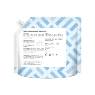 Solimo Liquid Handwash Refill Pack, Sea Minerals, Germ Protect, ph-Balanced, 1500 ml
