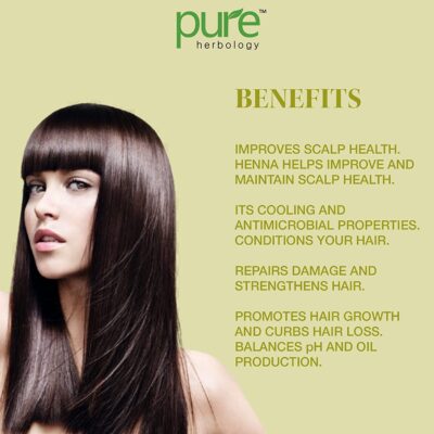 Pure Herbology pure and natural Henna Powder for Hair Care & Hair Color, 200 gm
