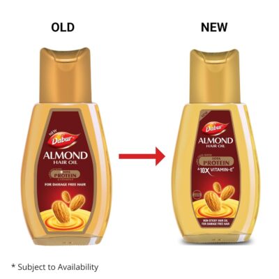 Dabur Almond Hair Oil - with Almond, Vitamin E and Soya Protein (100 ml +50 ml Free )
