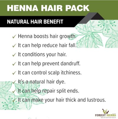 The Forest Herbs Natural Care From Nature Henna Powder (200 Grams) Enriched With Precious Herbals For Hair Growth, Colour & Conditioning