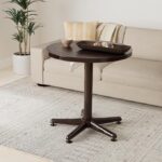 Supreme Penta Round Plastic Table (Brown)