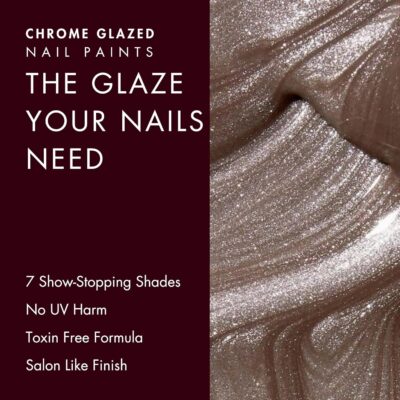 HYUE Chrome Glazed Nail Paint - 7 shades | Moonstone | 8 ml | Dual-toned | Long-lasting Shine | Color-Shifting Pigments | One Stroke Coverage | Gel Finish | Salon-like Nails | No UV Damage
