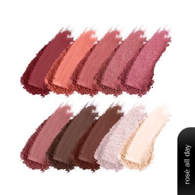 BELLAVITA Intense Drama Eyeshadow Palette | 10 Blendable Shades | Matte, Shimmer & Satin Finishes | Long-Wear, Crease-Proof, Smudge-Resistant | Lightweight & Buildable | Rosé All Day | 10g