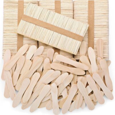 Pocheon® - 200 pcs Disposable Wooden Biodegradable and Eco-Friendly Spoon Wooden Ice-Cream and Dessert Spoon | Used for Tasting, Sampling, and Crafts Size: 75 mm (200)