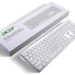 acer Clearview Curved Transparent Wireless Rechargeable Keyboard I Dual Connection Bluetooth + 2.4 G I Multi-Device Connection with 3 Bluetooth Connect I Supports iOS, Android, Windows, MAC System