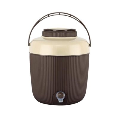 Cello Wow Insulated Water Jug | Wide Mouth for Cleaning | Leak Proof & Portable Water Jug | Easy to Carry | Ideal for Travel, Picnic, Homes, Offices, Shops, and Clinics | 12 litres, Brown