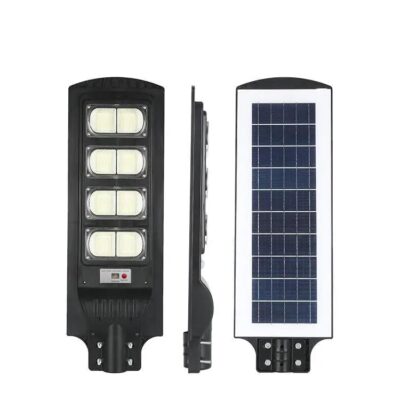 Solar Led Street Light All in One 200 Watt Led Chip Automatic Motion Sensor with Remote Ip65 Waterproof Ip65 Waterproof Outdoor Use Black (Pack of 1)