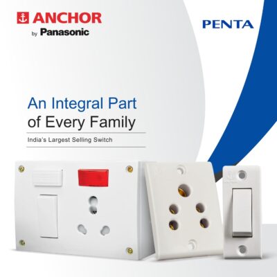 Anchor by Panasonic Penta EME Mini Fan Regulator 120/28 White, Energy Efficient, Rotary Type Fan Speed Controller (38284-1)