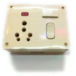 Five-in-One Electrical Switch Socket with Fuse and Indicator, 6 & 16 AMP, 240V, Polycarbonate, Alfa Series
