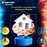Anchor by Panasonic Advance FR 90m 1 sq.mm Electric Wire, PVC Insulated Class 2 Conductor (100% Copper), Anti-Rodent & Flame Retardant Wire for Domestic & Industrial Use (27390YW)