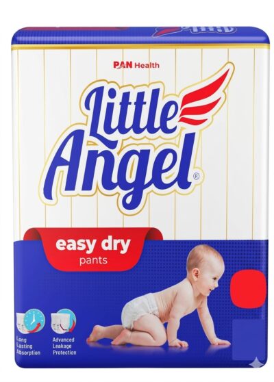 Little Angel Baby Diaper Pants XL Size (64 Pieces) – Twin Pack of 32 | Soft, Absorbent & Leak-Proof Baby Diapers