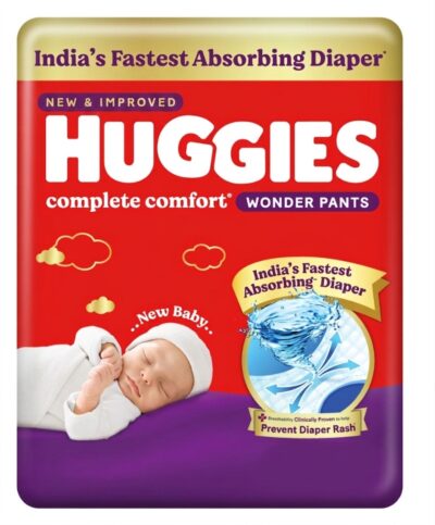 Huggies Comfy Pants Fast Absorbing Baby Diapers Large Size L - 60 Pieces