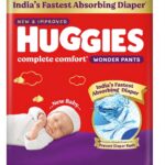 Huggies Comfy Pants 4X Faster Absorption Baby Diapers XL Size Pack of 4 - 96 Pieces